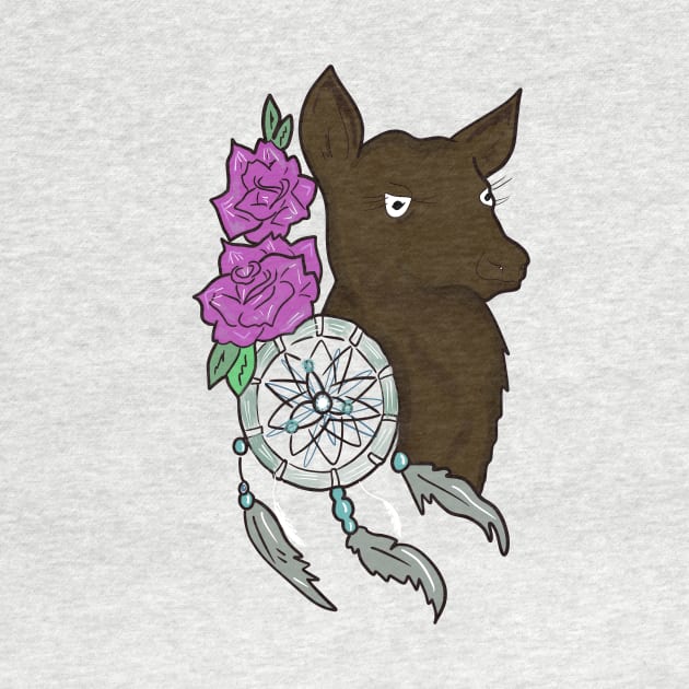 Deer and Dreamcatcher Wild Animals T-shirt by PhantomDesign